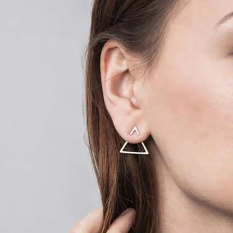 Versatile Triangle Stud Earrings